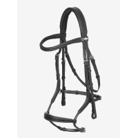 Bridão LeMieux Arika muserola anatômica ajustável Preto / prata