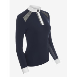 Camisa de competição LeMieux Camille de mangas compridas Marinho modelo antigo Azul-marinho Camisa de competição LeMieux Camille de mangas compridas Marinho modelo antigo Azul-marinho