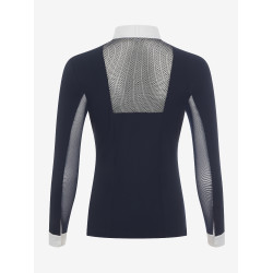 Camisa de competição LeMieux Camille de mangas compridas Marinho modelo antigo Azul-marinho Camisa de competição LeMieux Camille de mangas compridas Marinho modelo antigo Azul-marinho