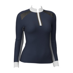 Camisa de competição LeMieux Camille de mangas compridas Marinho modelo antigo Azul-marinho