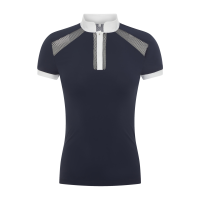 Polo de competição LeMieux Camille de mangas curtas Marinho modelo antigo