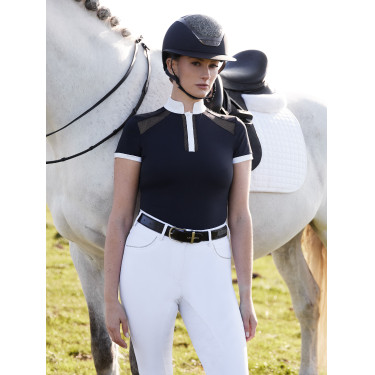 Polo de competição LeMieux Camille de mangas curtas Polo de competição LeMieux Camille de mangas curtas