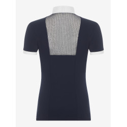 Polo de competição LeMieux Camille de mangas curtas Marinho modelo antigo Azul-marinho