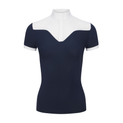 Polo de competição Emily LeMieux de mangas curtas Marinho modelo antigo