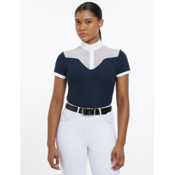 Polo de competição Emily LeMieux de mangas curtas Marinho modelo antigo Azul-marinho Polo de competição Emily LeMieux de mangas curtas Marinho modelo antigo Azul-marinho