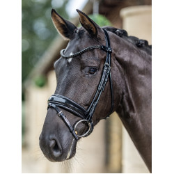 Bridão LeMieux Kudos Patent dressage Preto Bridão LeMieux Kudos Patent dressage Preto