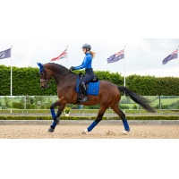 Almofada de sela LeMieux Loire Dressage Square Benetton Azul Almofada de sela LeMieux Loire Dressage Square Benetton Azul