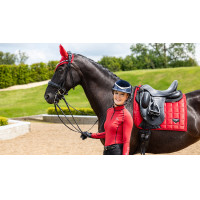 Almofada de sela LeMieux Loire Dressage Square Chilli Vermelho