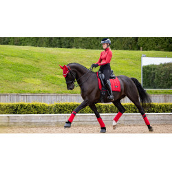 Almofada de sela LeMieux Loire Dressage Square Chilli Vermelho