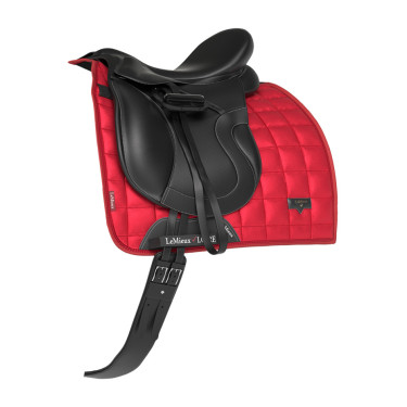 Almofada de sela LeMieux Loire Dressage Square Chilli Vermelho