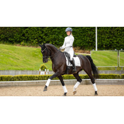 Almofada de sela LeMieux Loire Dressage Square Branco Almofada de sela LeMieux Loire Dressage Square Branco