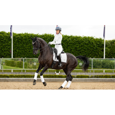 Almofada de sela LeMieux Loire Dressage Square Branco Almofada de sela LeMieux Loire Dressage Square Branco