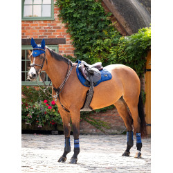 Almofada de sela LeMieux Loire Square mista Benetton Azul