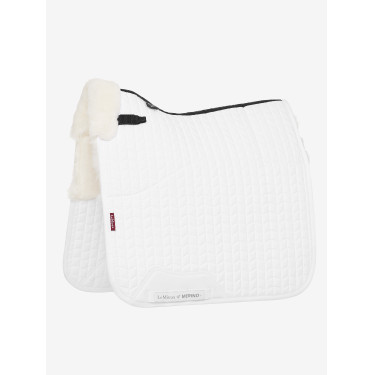 Almofada de Choque LeMieux Merino+ Forrada para Dressage Branco / branco
