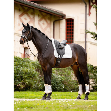 Almofada de Choque LeMieux Merino+ Forrada para Dressage Branco / branco