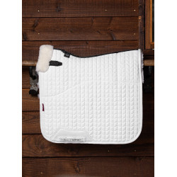 Almofada de Choque LeMieux Merino+ Forrada para Dressage Branco / branco