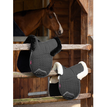 Tapete hunter LeMieux Merino+ forrado na metade Preto / natural Tapete hunter LeMieux Merino+ forrado na metade Preto / natural