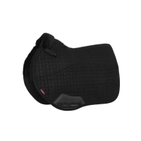 Almofada Amortecedora LeMieux Merino+ Forrada de Camurça EuroJump Quadrada Preto / preto