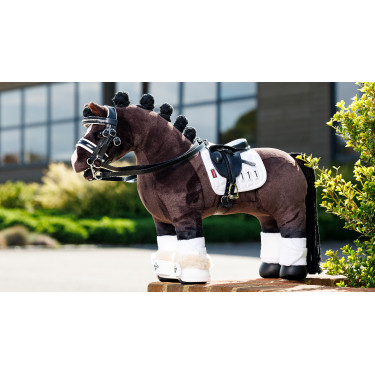 Sela de dressage para brinquedo Mini Pônei LeMieux Preto Sela de dressage para brinquedo Mini Pônei LeMieux Preto
