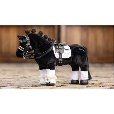 Sela de dressage para brinquedo Mini Pônei LeMieux Preto Sela de dressage para brinquedo Mini Pônei LeMieux Preto