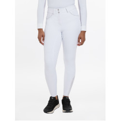 Calça LeMieux Lottie com grip integral Branco Calça LeMieux Lottie com grip integral Branco