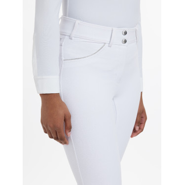 Calça LeMieux Lottie com grip integral Branco Calça LeMieux Lottie com grip integral Branco