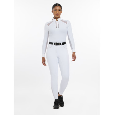 Calça LeMieux Lottie com grip integral Branco Calça LeMieux Lottie com grip integral Branco