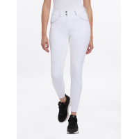 Calça LeMieux Lottie com fundo integral em camurça Branco
