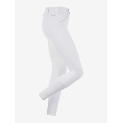 Calça LeMieux Lottie com fundo integral em camurça Branco Calça LeMieux Lottie com fundo integral em camurça Branco
