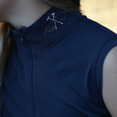 Top HV Polo Luna infantil Marinho Azul-marinho