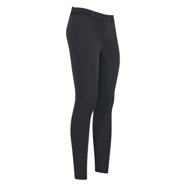 Calça de equitação Easy Rider Queen Diamond com grip de silicone Preto