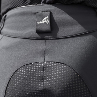 Calça de equitação Easy Rider Queen Diamond com grip de silicone Preto