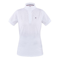 Camisa de competição feminina de manga curta Classic Kingsland Branco