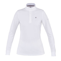 Camisa de concurso de manga comprida feminina Classic Kingsland Branco