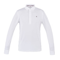 Camisa de competição de manga comprida masculina Classic Kingsland Branco Camisa de competição de manga comprida masculina Classic Kingsland Branco
