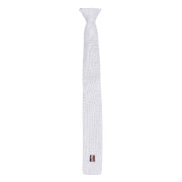 Gravata com prendedor masculino Classic Kingsland Branco Gravata com prendedor masculino Classic Kingsland Branco