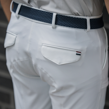 Calça de equitação sem costura com grips nos joelhos masculino KLkoa Kingsland Calça de equitação sem costura com grips nos joelhos masculino KLkoa Kingsland