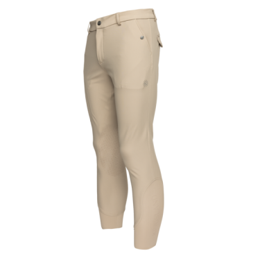 Calça de equitação sem costura com grips nos joelhos masculino KLkoa Kingsland Calça de equitação sem costura com grips nos joelhos masculino KLkoa Kingsland