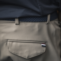 Calça de equitação sem costura com grip integral masculino KLkoa Kingsland Pavê bege