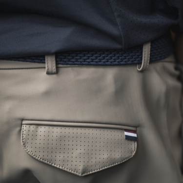 Calça de equitação sem costura com grip integral masculino KLkoa Kingsland Pavê bege