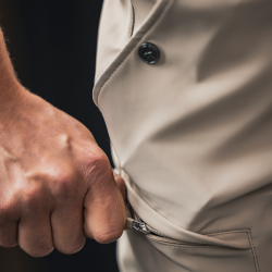 Calça de equitação sem costura com grip integral masculino KLkoa Kingsland Pavê bege