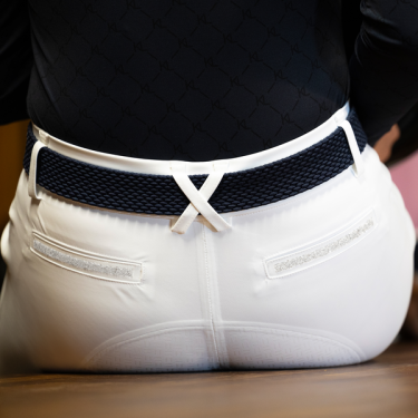 Calça de equitação feminina sem costura com culote completo KLKerry Kingsland Calça de equitação feminina sem costura com culote completo KLKerry Kingsland