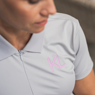 Polo piqué femme KLjubi Kingsland Gris clair
