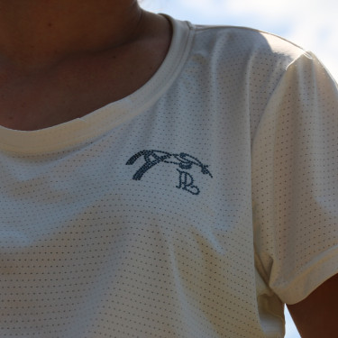 Camiseta Tecty Pénélope de mangas curtas Cru Branco Camiseta Tecty Pénélope de mangas curtas Cru Branco