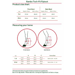 Polainas anti-moscas Horseware Rambo Tech-Fit Polainas anti-moscas Horseware Rambo Tech-Fit
