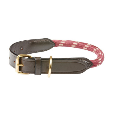 Coleira para cão Weatherbeeta de couro e corda Coleira para cão Weatherbeeta de couro e corda