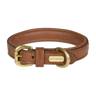 Coleira de couro para cão Weatherbeeta Canela Castanho