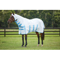 Capa antialérgica Weatherbeeta ComFiTec Branco / azul Capa antialérgica Weatherbeeta ComFiTec Branco / azul