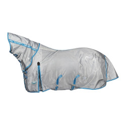 Capa anti-moscas Combo Weatherbeeta ComFiTec Hexi Shield Prata / azul-marinho Capa anti-moscas Combo Weatherbeeta ComFiTec Hexi Shield Prata / azul-marinho