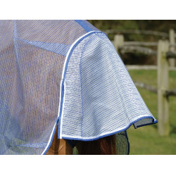 Capa antimoscas WeatherBeeta ComFiTec Ripshield Plus Branco / azul Capa antimoscas WeatherBeeta ComFiTec Ripshield Plus Branco / azul